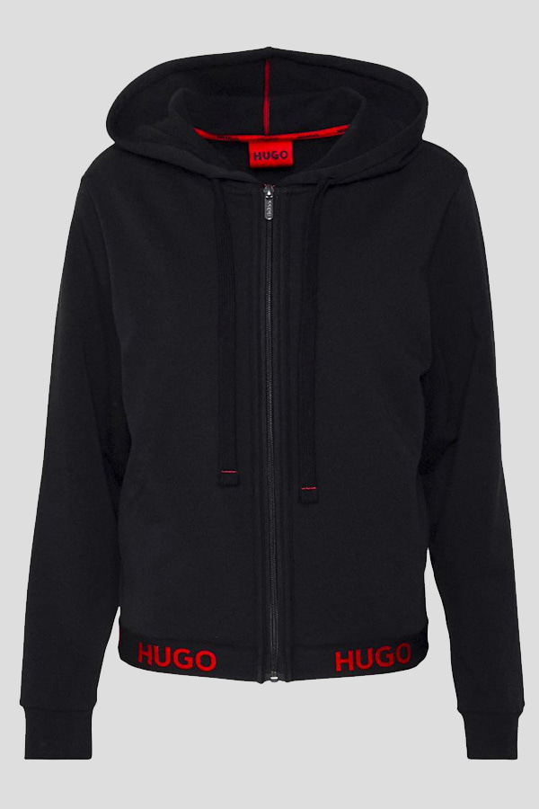 HOODIE HUGO - 001 BLACK